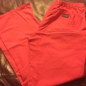 Coral pink Cherokee scrub pants